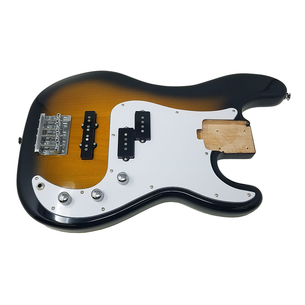 Allen Eden Guitars Electric Bass Loaded Body Tobacco Burst