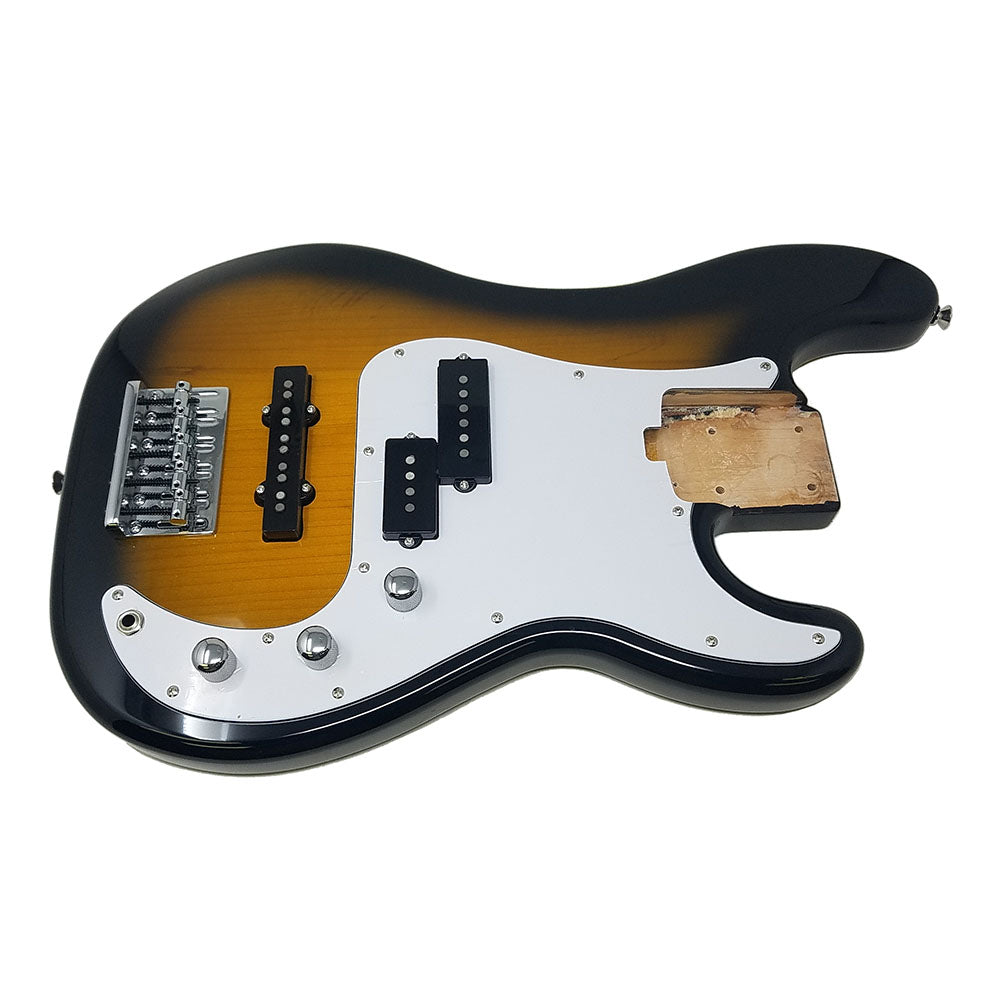 Allen Eden 5 String Jazz Bass Guitar Body in Tobacco Burst