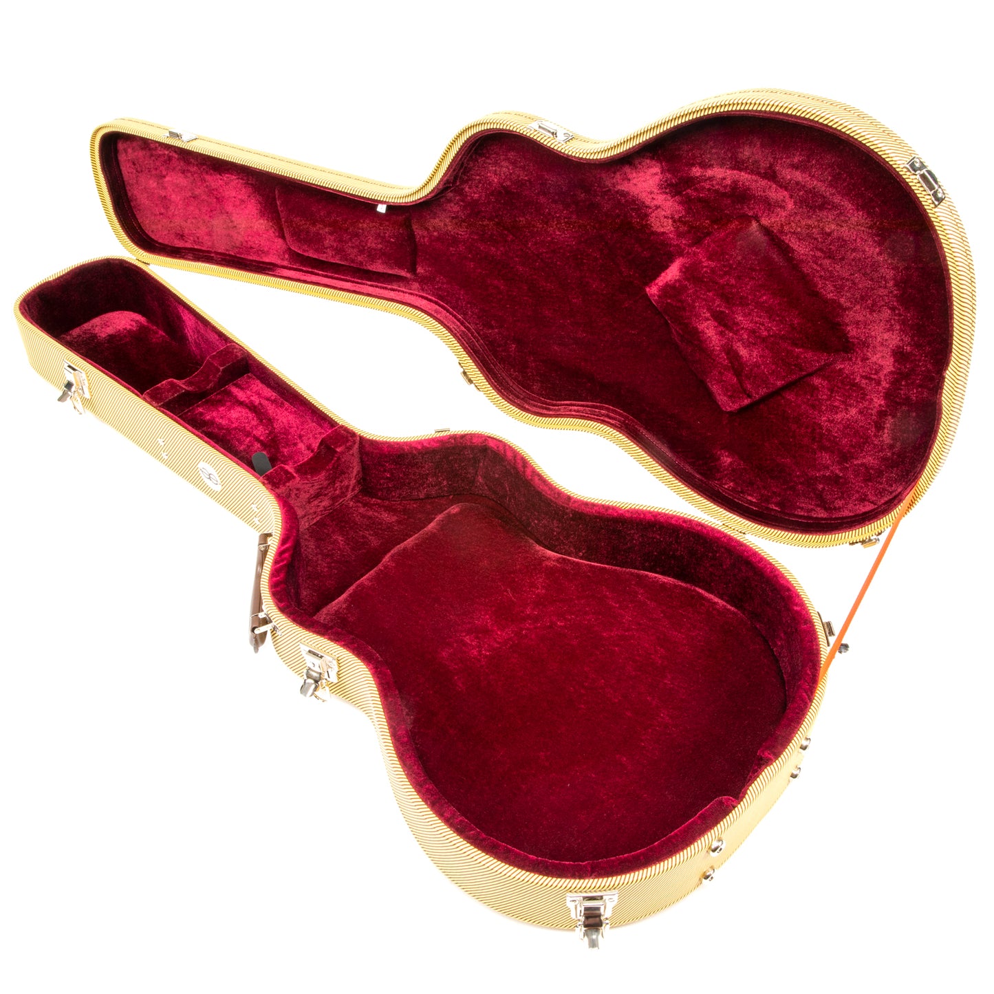 Allen Eden Tweed Hard Shell Guitar Case For ES-335 Jazz Styles