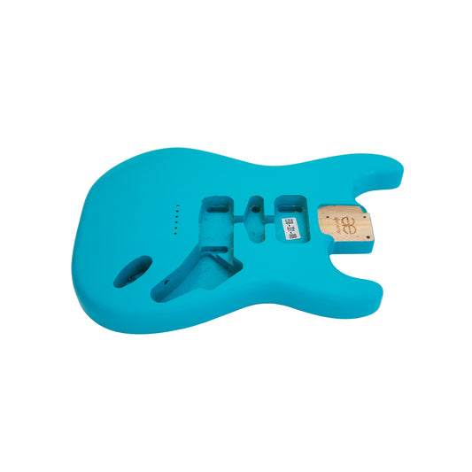 AE Guitars® S-Style Alder Replacement Guitar Body Miami Blue