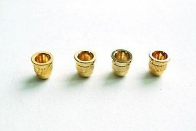 Gold String Ferrules for String-thru Bass Guitar