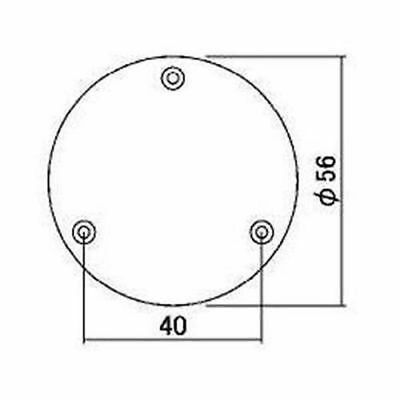 Cream Toggle Switch Back Plate for LP Guitar