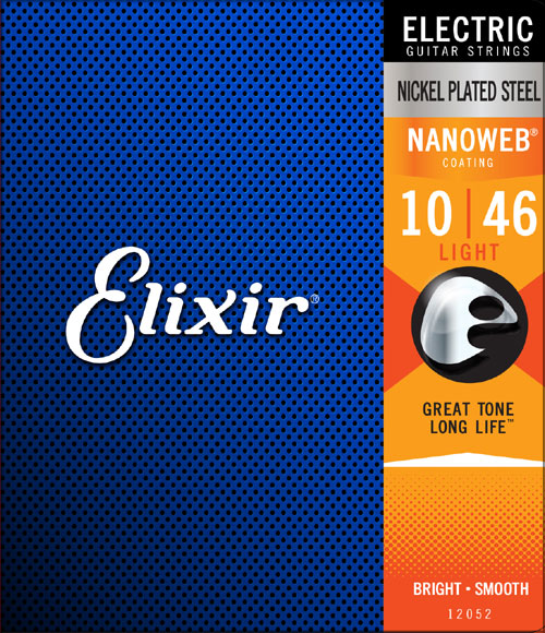 Elixir Strings 12052 Nanoweb Electric Guitar Strings - .010-.046 Light