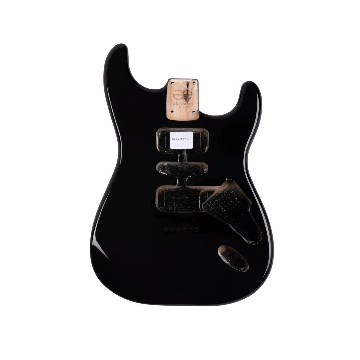 AE Guitars® S-Style Paulownia Replacement Guitar Body Black