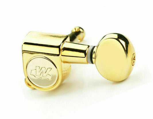 6 x Gold Wilkinson EZ-LOK Vintage Mini Oval Tuners