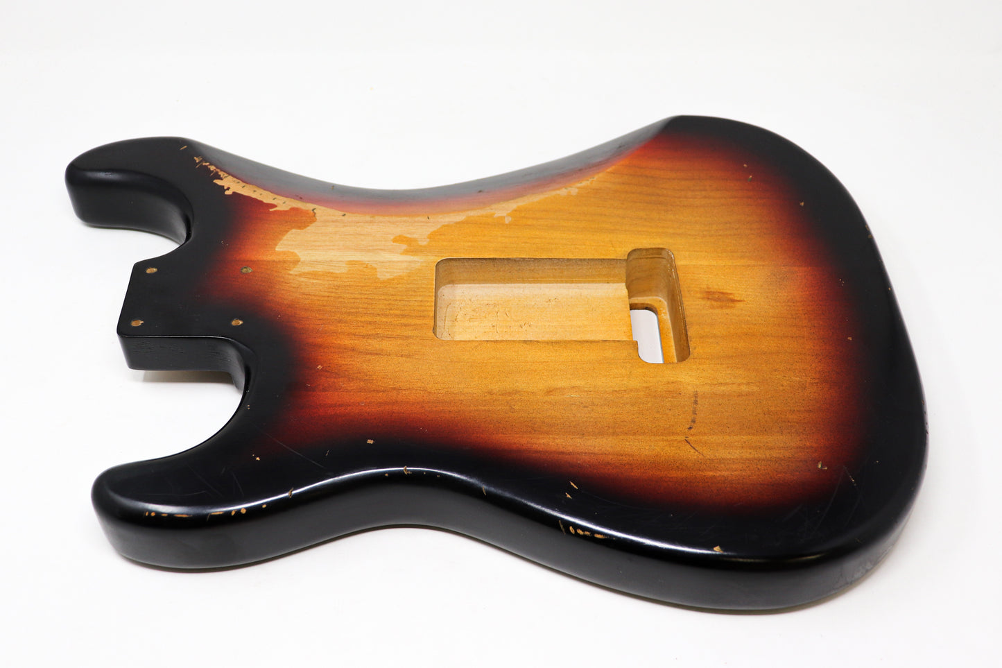 AE Guitars® S-Style Alder Replacement Guitar Body Relic Nitro Top Sunburst