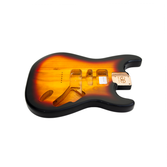 AE Guitars® S-Style Paulownia Replacement Guitar Body 3-Tone Sunburst