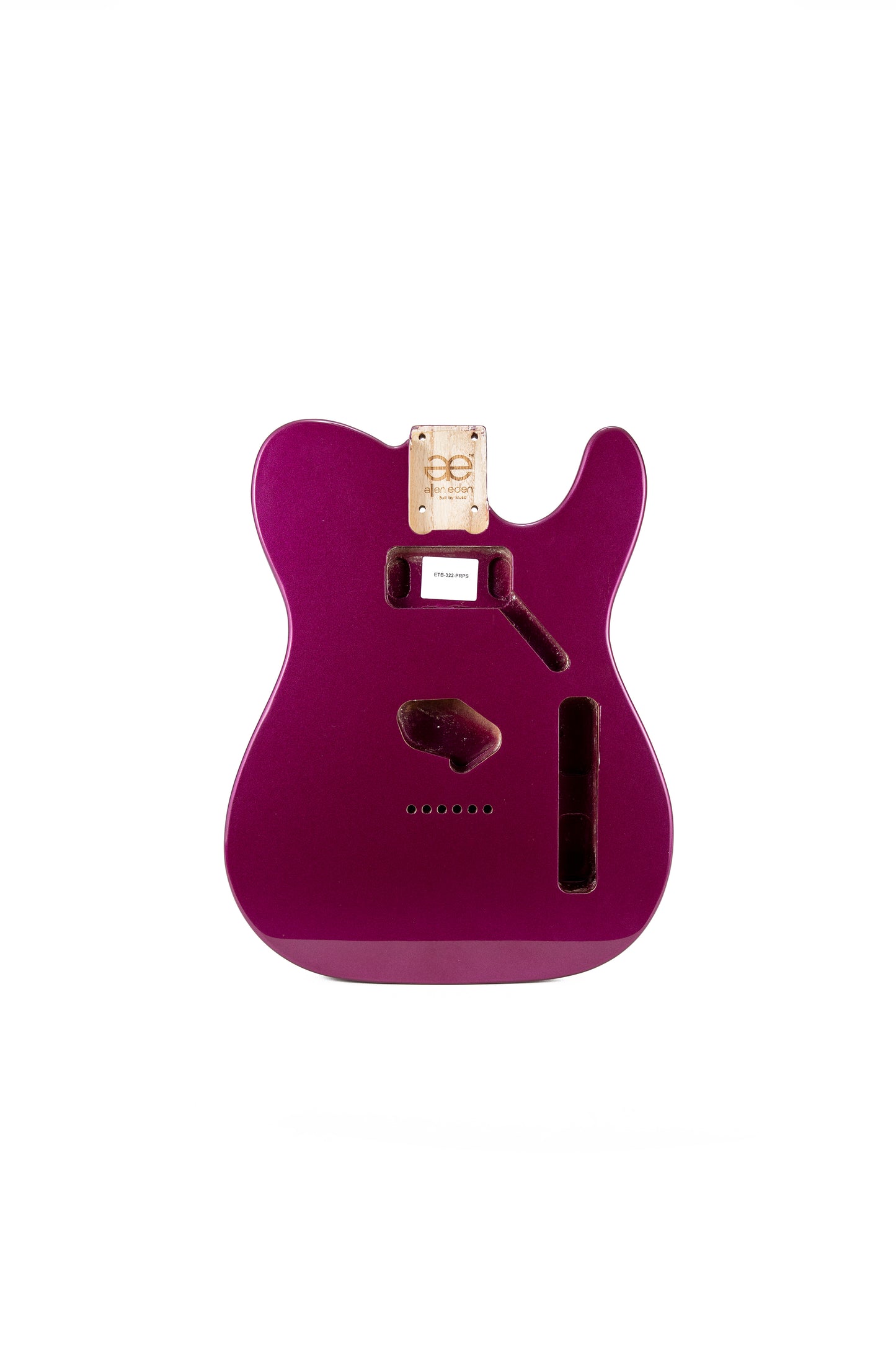 AE Guitars® T-Style Paulownia Replacement Guitar Body Purple Sparkle