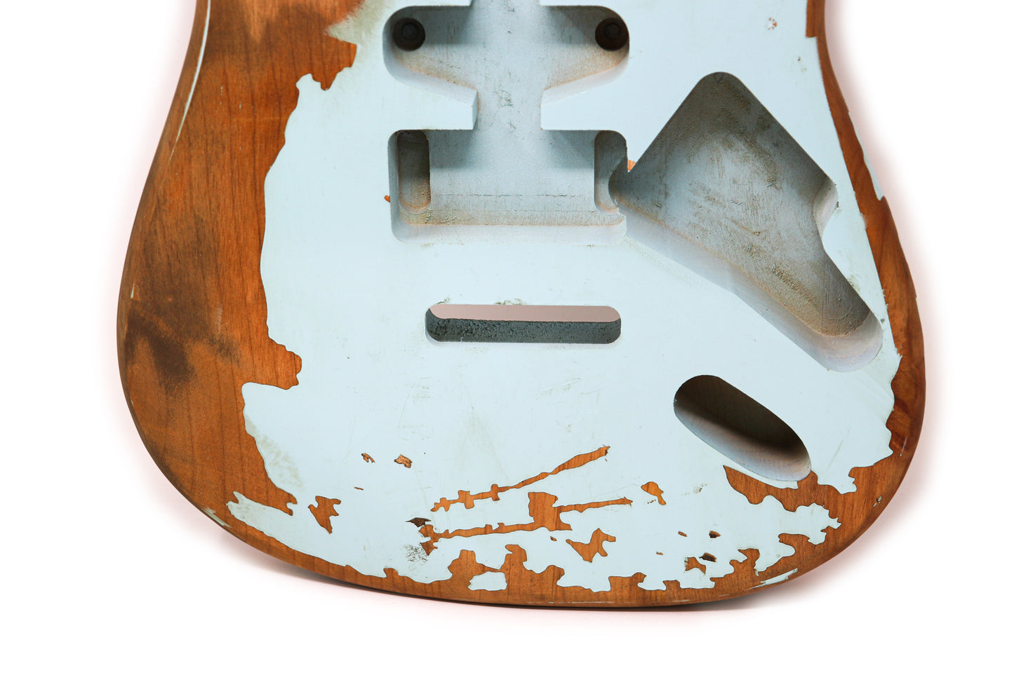 AE Guitars® S-Style Alder Replacement Guitar Body Relic Nitro Top Sonic Blue