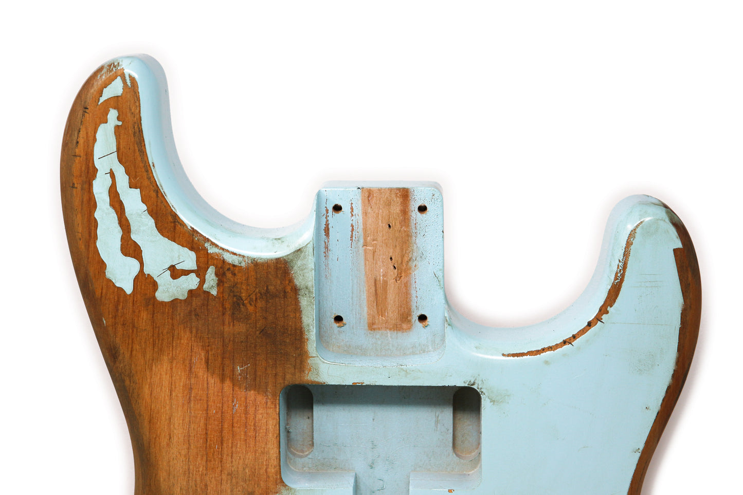 AE Guitars® S-Style Alder Replacement Guitar Body Relic Nitro Top Sonic Blue