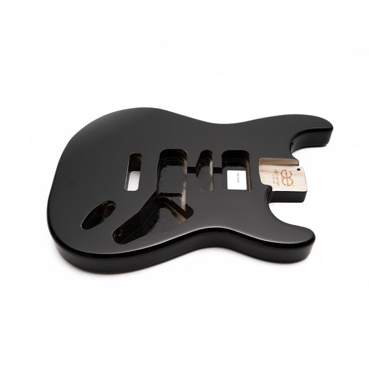 AE Guitars® S-Style Paulownia Replacement Guitar Body Black