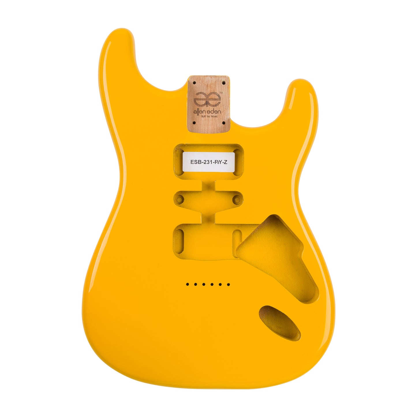 AE Guitars® S-Style Alder Replacement Guitar Body Royal Yellow