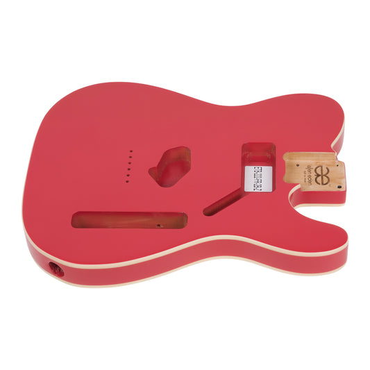 AE Guitars® T-Style Alder Replacement Guitar Body Fire Engine Red Double Binding