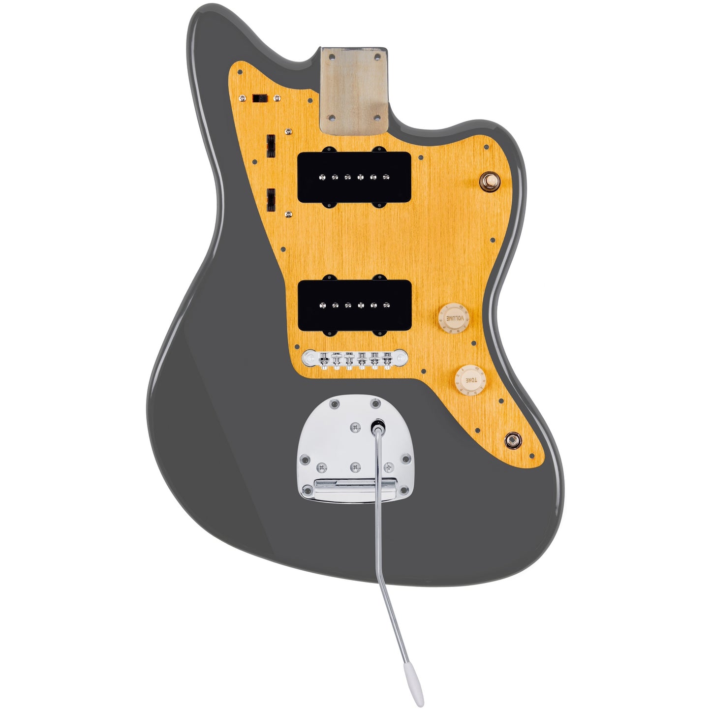 JM-Style Prewired Pickguard Anodized Gold Finish with CTS Switches