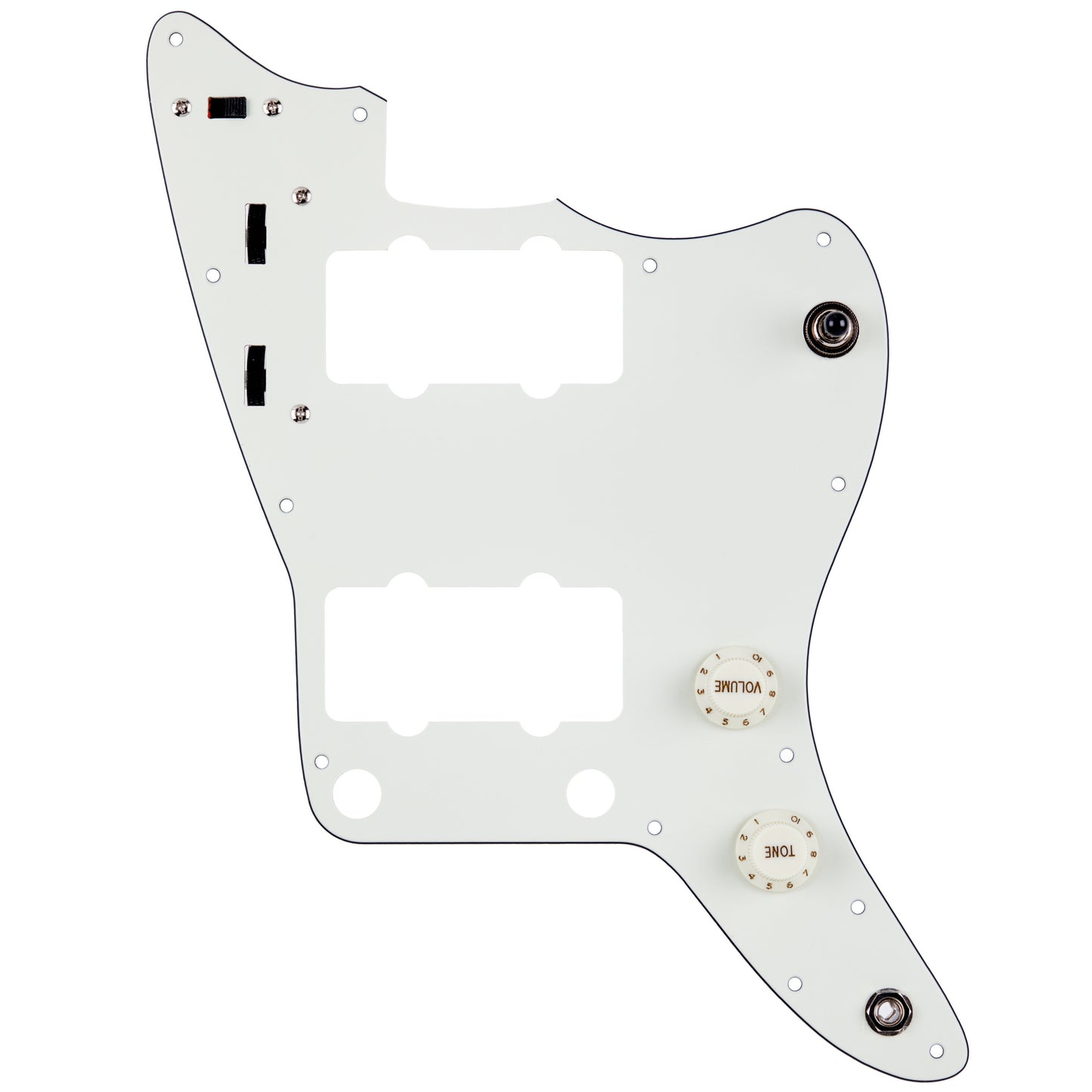 JM-Style Prewired Pickguard White Finish with CTS Switches