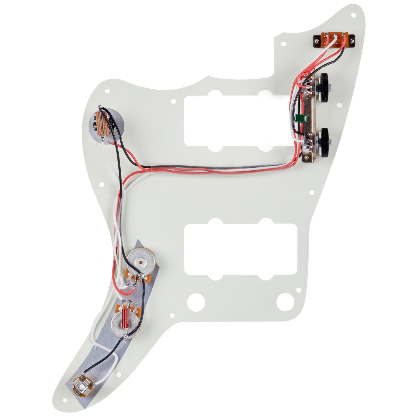 JM-Style Prewired Pickguard White Finish with CTS Switches