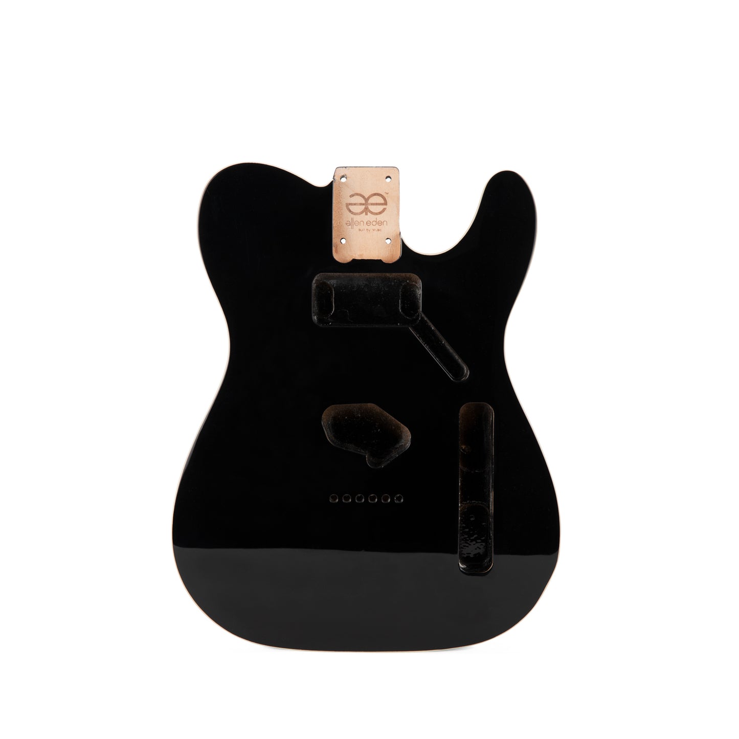 AE Guitars® T-Style Alder Replacement Guitar Body Black with Binding
