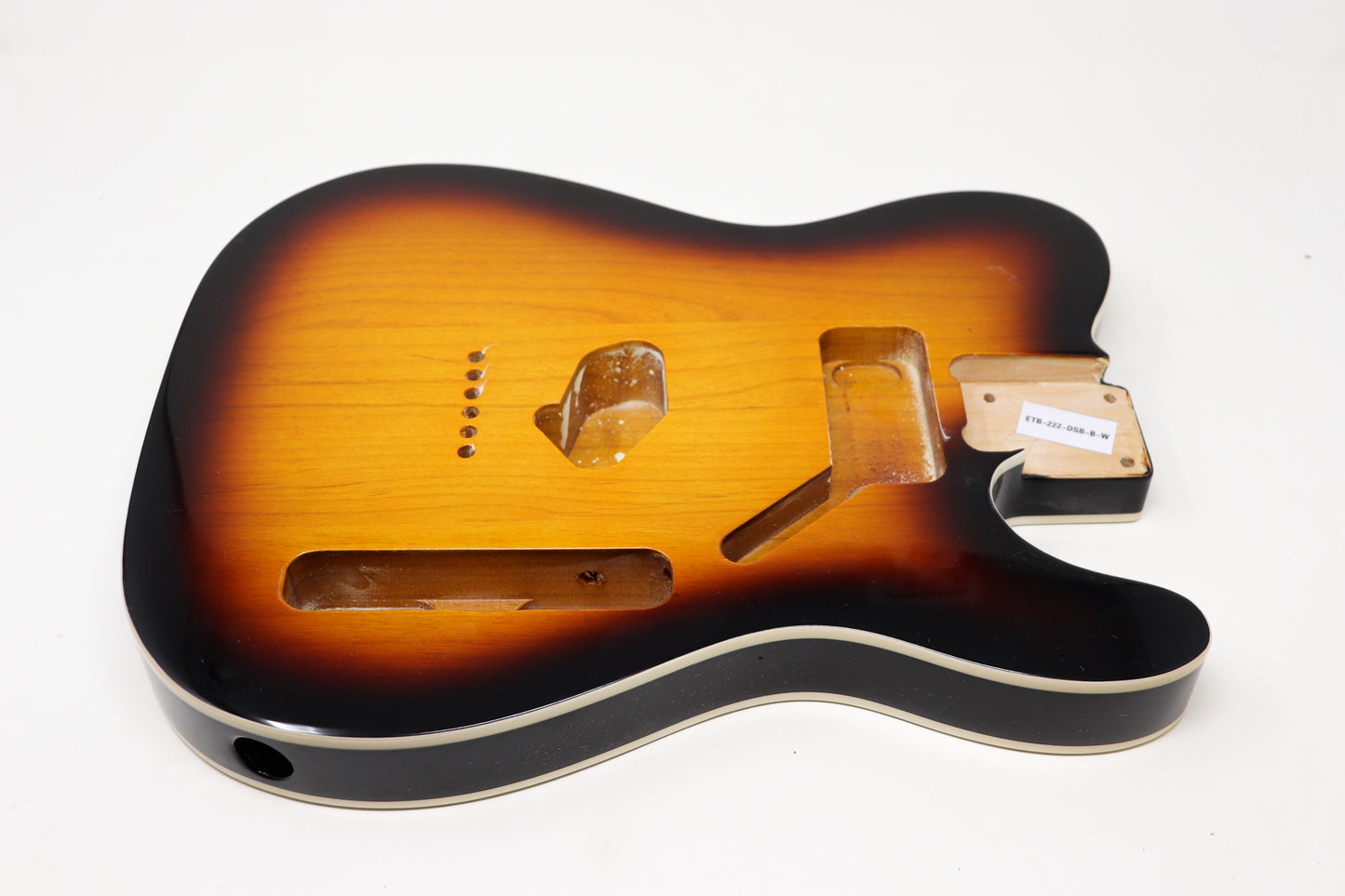 AE Guitars® T-Style Alder Replacement Guitar Body Dark Sunburst with Binding