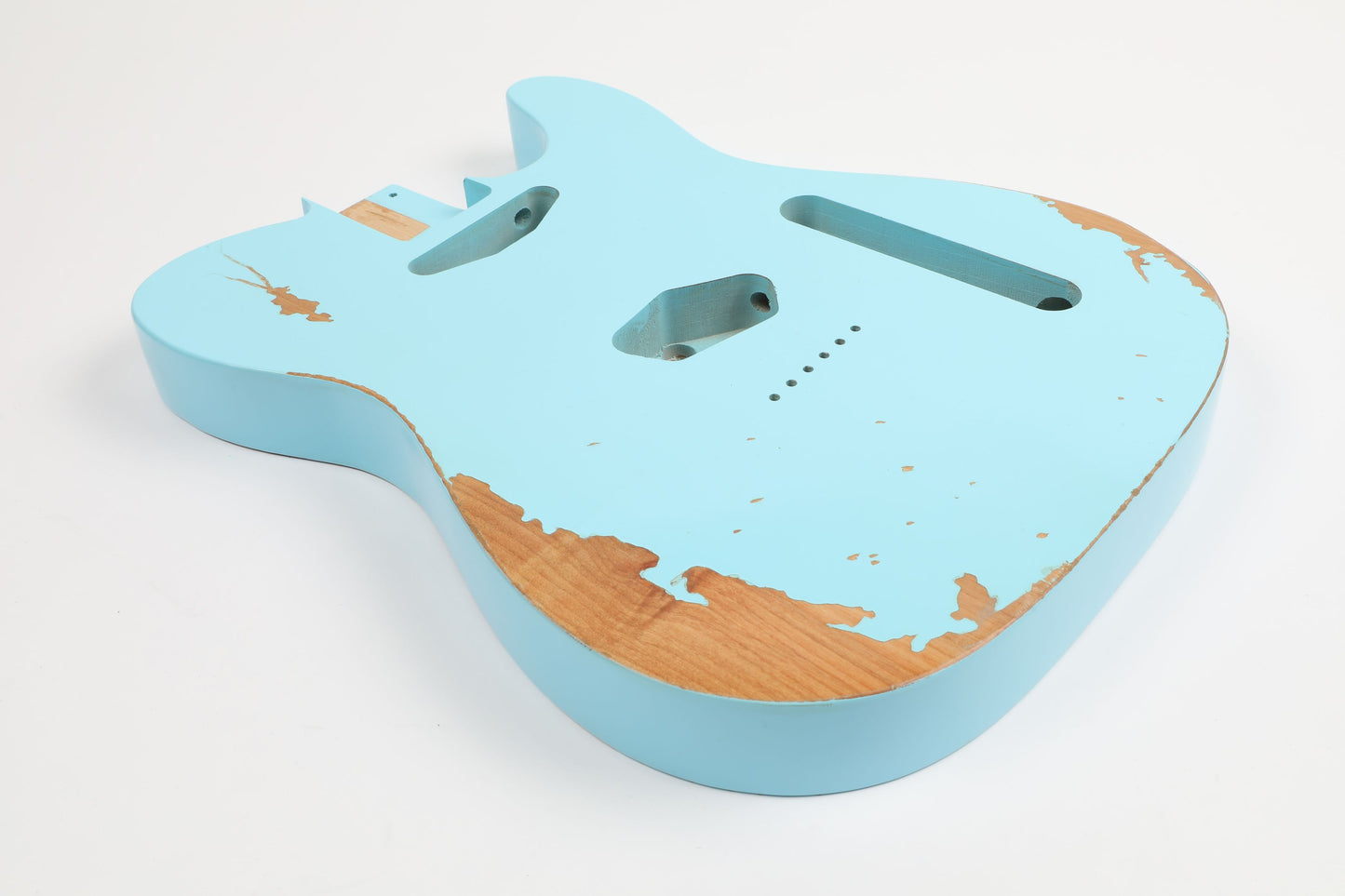 AE Guitars® T-Style Alder Replacement Guitar Body Relic Nitro Top Sonic Blue