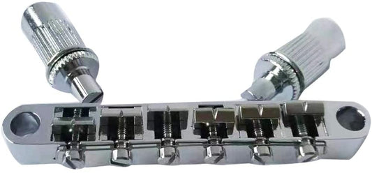 Tune-O-Matic Guitar Bridge Modern Spacing - Chrome