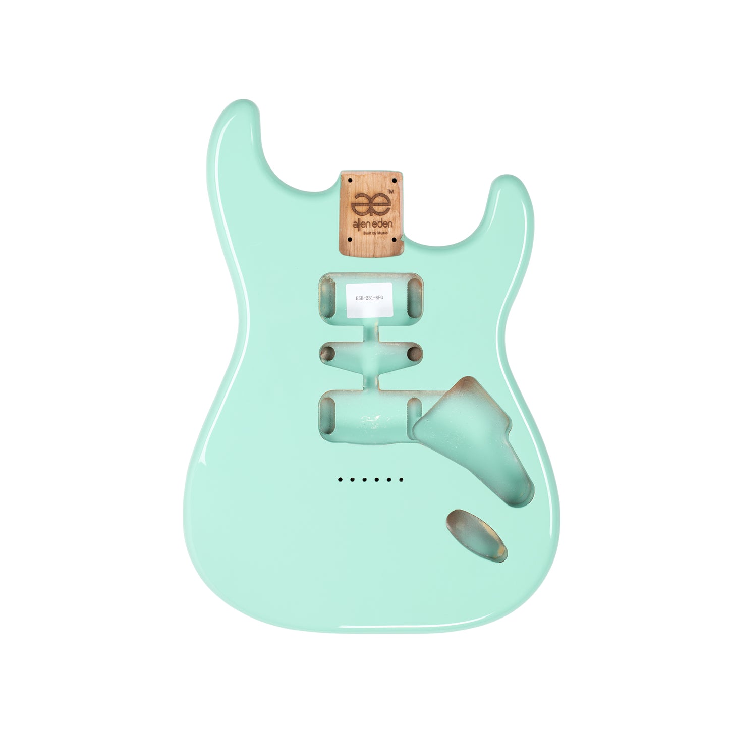 AE Guitars® S-Style Alder Replacement Guitar Body Seafoam Green
