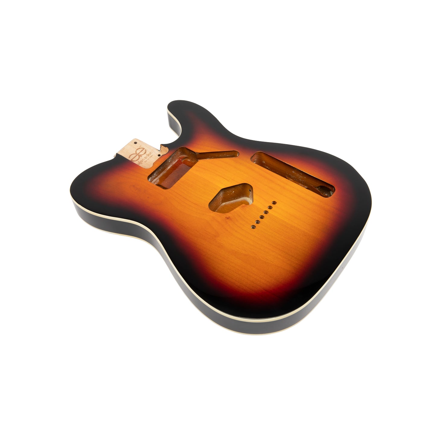 AE Guitars® T-Style Alder Replacement Guitar Body 3 Tone Sunburst with Binding