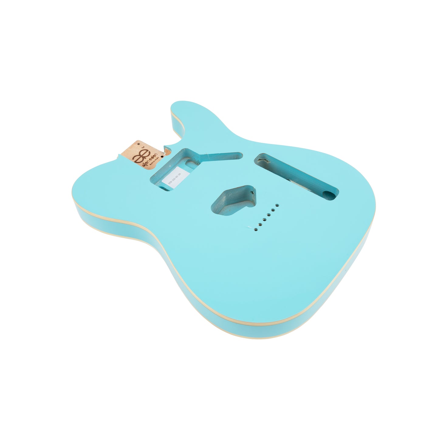 AE Guitars® T-Style Alder Replacement Guitar Body Sonic Blue with Binding