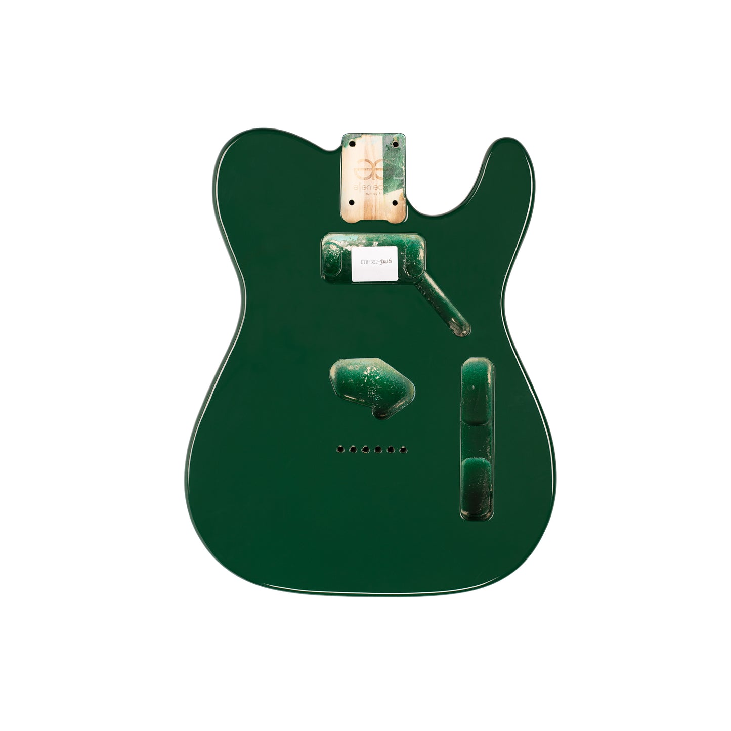 AE Guitars® T-Style Paulownia Replacement Guitar Body British Race Green