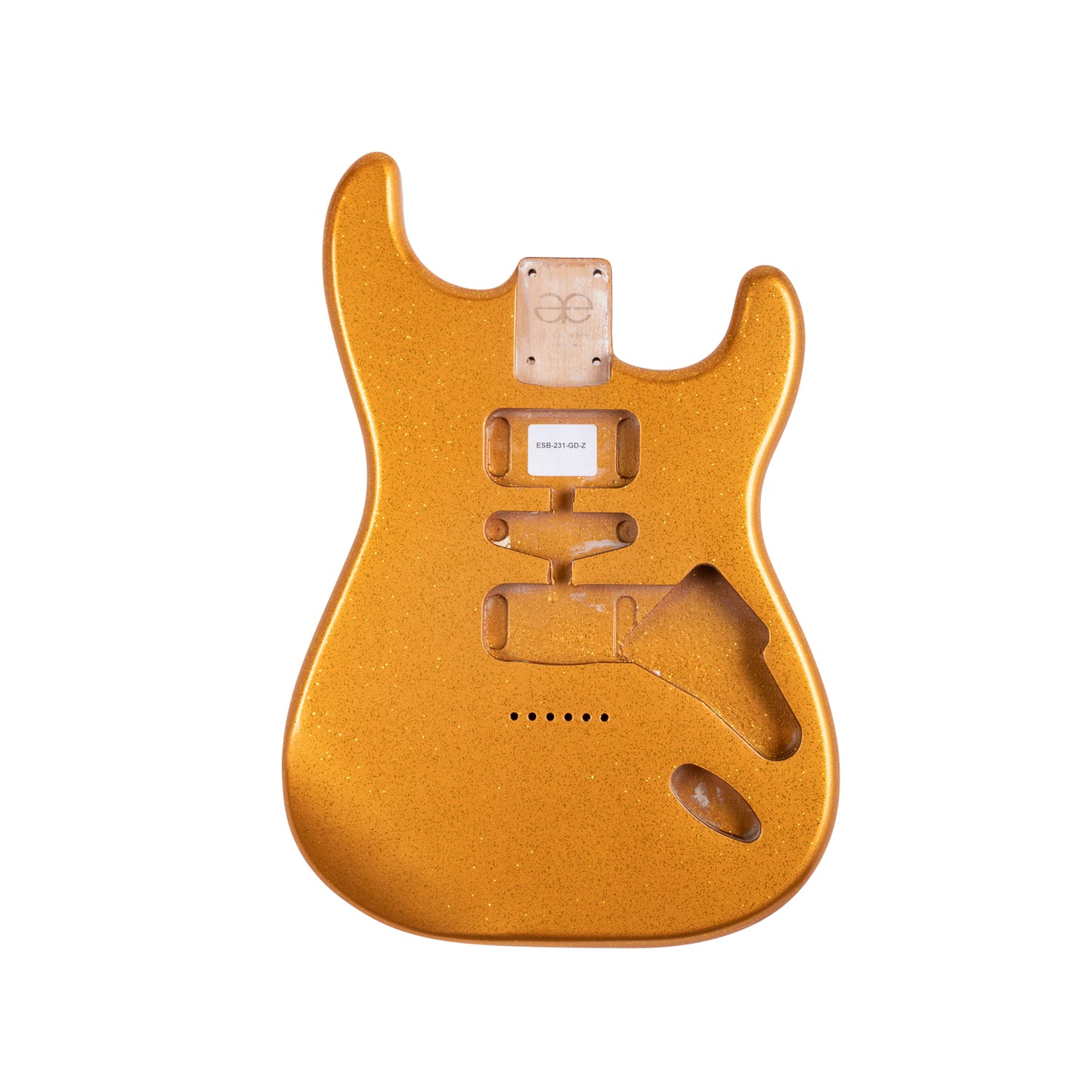 AE Guitars® S-Style Alder Replacement Guitar Body Gold Flake