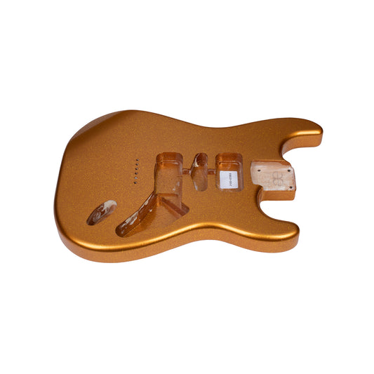 AE Guitars® S-Style Alder Replacement Guitar Body Gold Flake