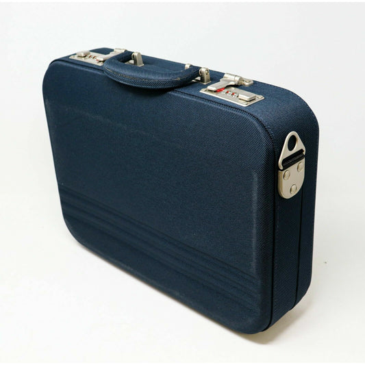 4 Microphone Carrying Case Mic Instrument Storage Portable Flight Box Blue Color