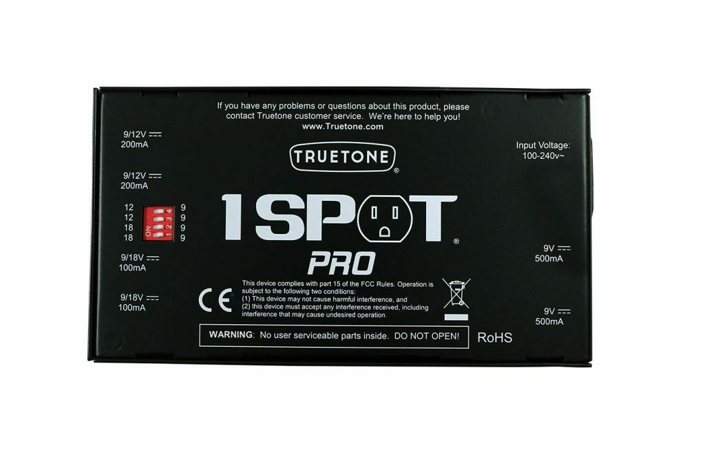 TrueTone 1 SPOT PRO CS6 6-output Low-profile Isolated Guitar Pedal Power Supply